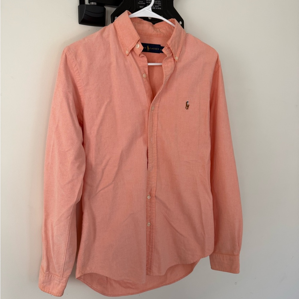 Ralph Lauren Men's Coral Button-Down Shirt